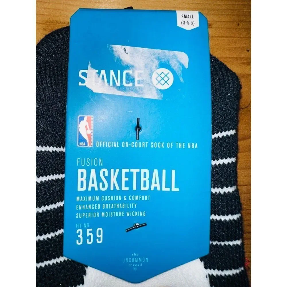 Stance Fusion Basketball Socks Red Quater cap 359‎ Small 3-5.5 New